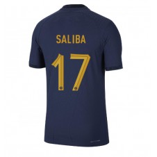 Frankrike William Saliba #17 Hemmatröja VM 2022 Korta ärmar